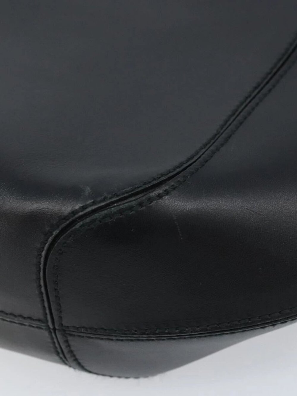 Salvatore Ferragamo Shoulder Bag Leather Black Auth ka2654A - Picture 11 of 16